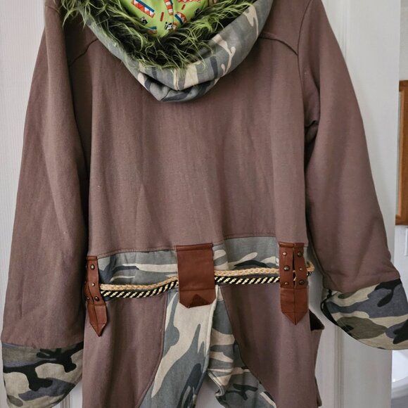 West Soul Design Factory Women's Funky 100% Cotton Jersey Jacket Size M - Picture 2 of 10